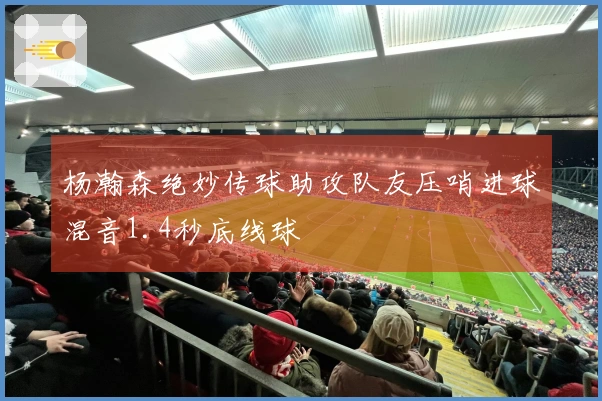 杨瀚森绝妙传球助攻队友压哨进球混音1.4秒底线球